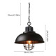 Lampara Colgante Domo Vintage Estilo Colonial Led Negro