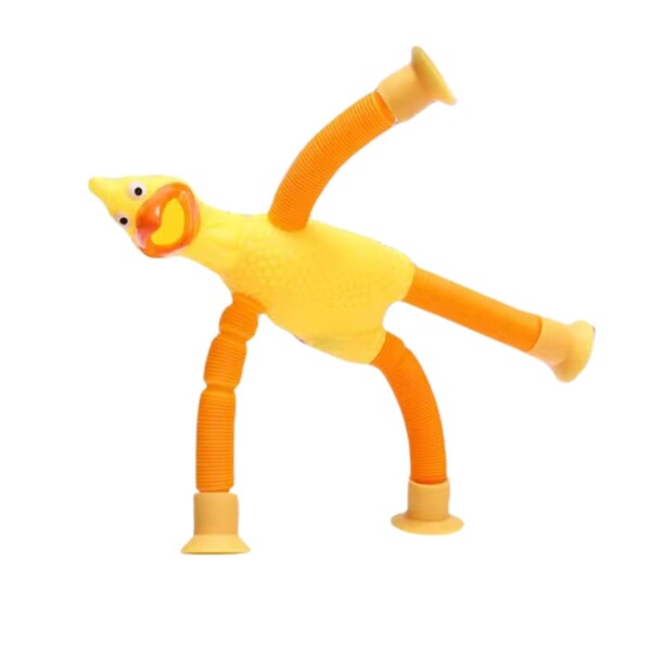 POLLO DE GOMA CON RESORTES • 17cm POLLO DE GOMA CON RESORTES • 17cm