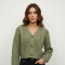 Cardigan Buttoli Verde Palido