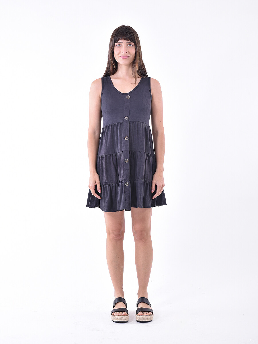 VESTIDO CURRY - GRIS OSCURO 