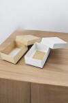 Caja Rectangular 8x12x4,5 cm REVERSIBLE BLANCO MADERA