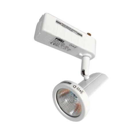 Spot dicroico para riel de tres vías/50W, color blanco NV1114