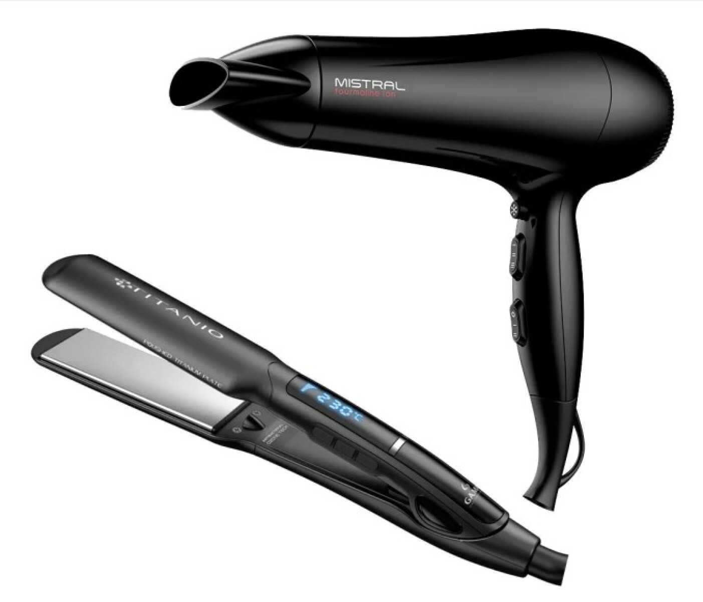 Combo Pack Planchita DUAL PLATE + Secador Mistral Gama Eh 