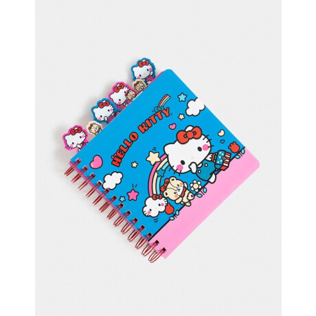Cuaderno Cuadrado Hello Kitty Kawaii Combinacion Multicolor