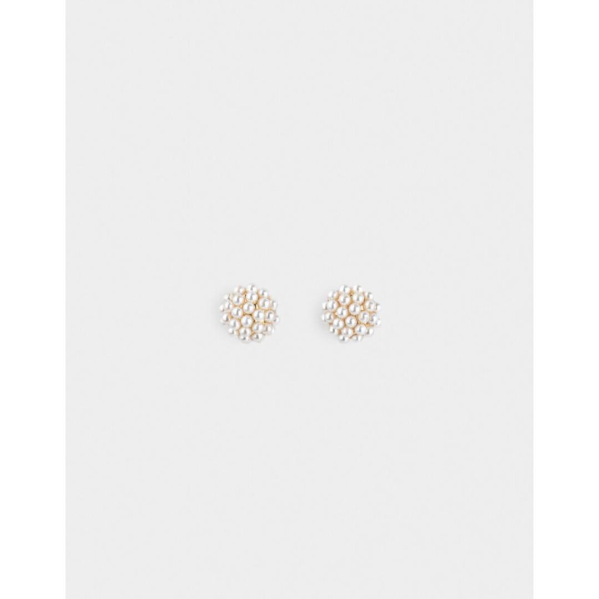 Aros Pasantes Con perlas - blanco crudo 