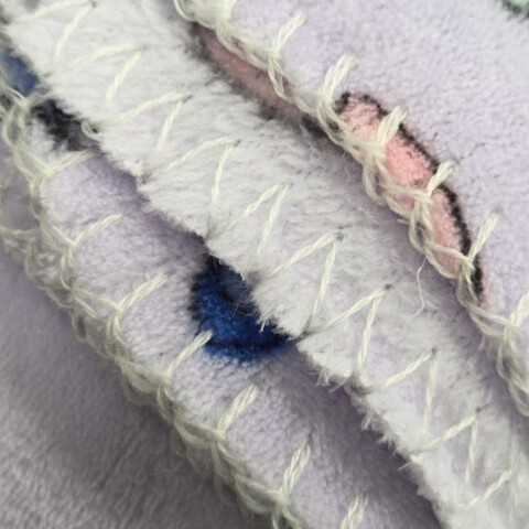 Frazada Coral Infantil 1 Plaza 150 x 200 cm Stitch Rosa