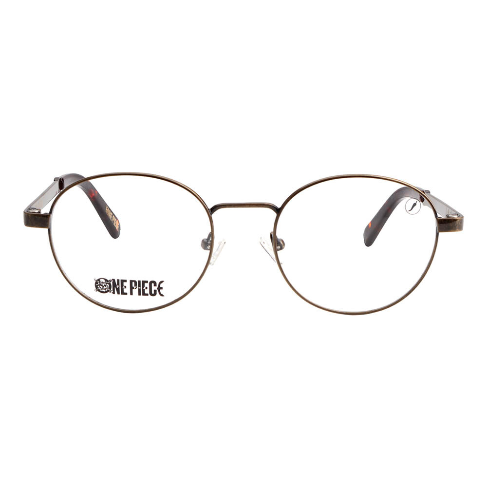 Lentes 2 En 1 One Piece Redondo De Acero Inoxidable Degradado/Dorado