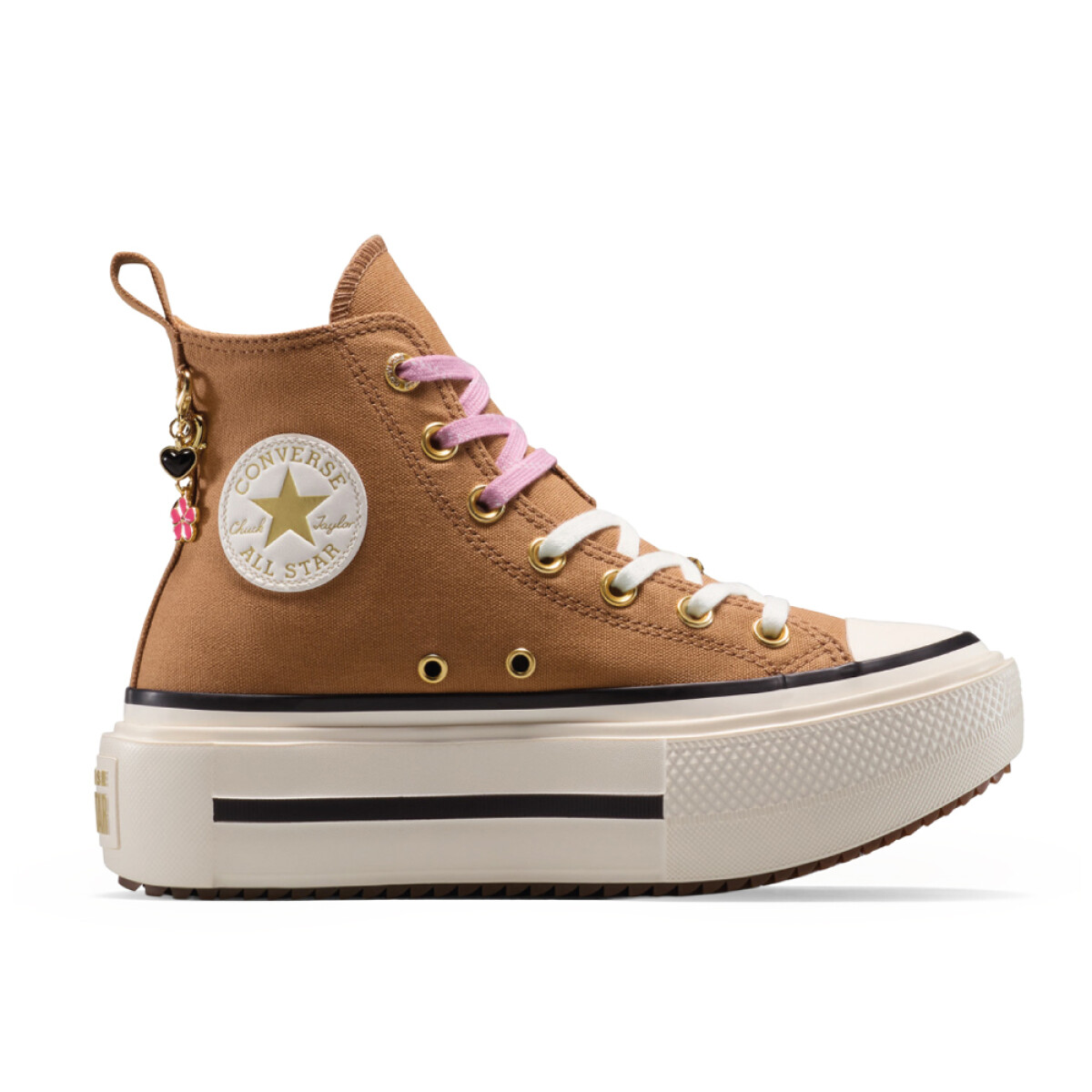 Zapatillas Converse Chuck Taylor AS Double Stack Platform Charms Unisex - Brown 
