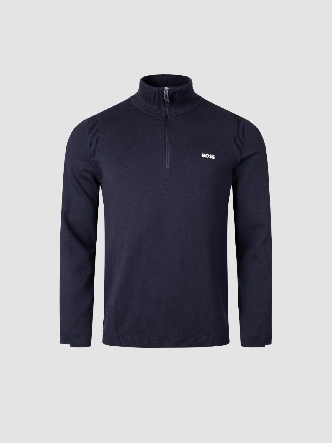 BOSS Polo de Punto con Cremallera 1/4 Ever-X_QZ 0