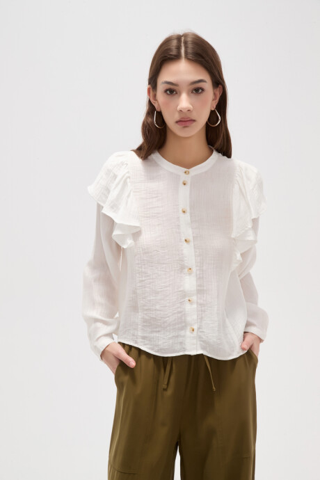 Camisa Wylen Marfil / Off White