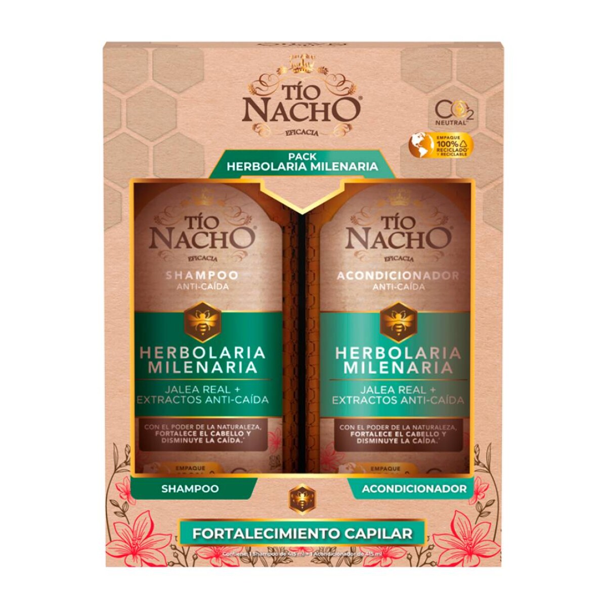 Shampoo Tio Nacho Herbolaria 415Ml + Acondicionador 415Ml - Pack 