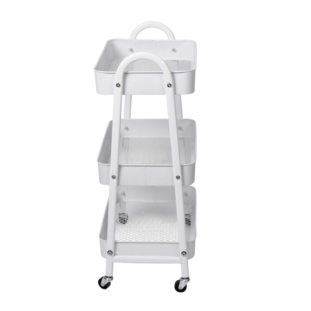 CARRITO MULTIUSO ACERO BLANCO MJ-20