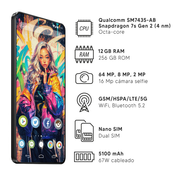 Xiaomi Poco X6 12/256 Gb 5g NEGRO