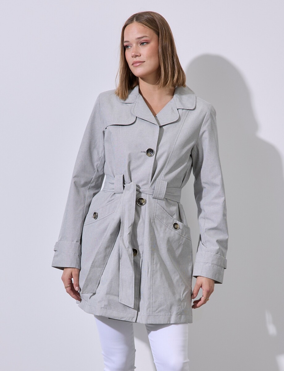 Gabardina Botones - Gris/multi 