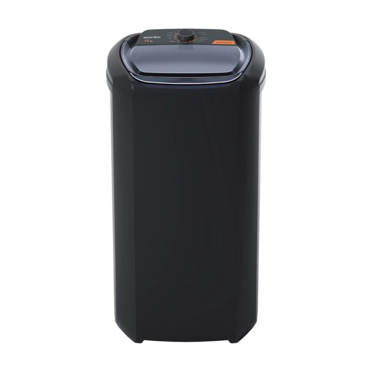 Lavarropas Semiautomático Wanke Premium 15 kg Negro 