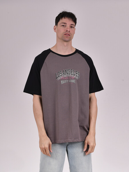 REMERA LENIX GRIS OSCURO