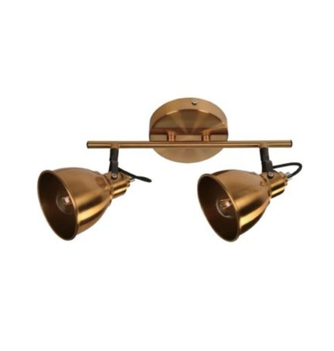 APLIQUE 2 LUCES "ARIEL" COBRE E14 40W 