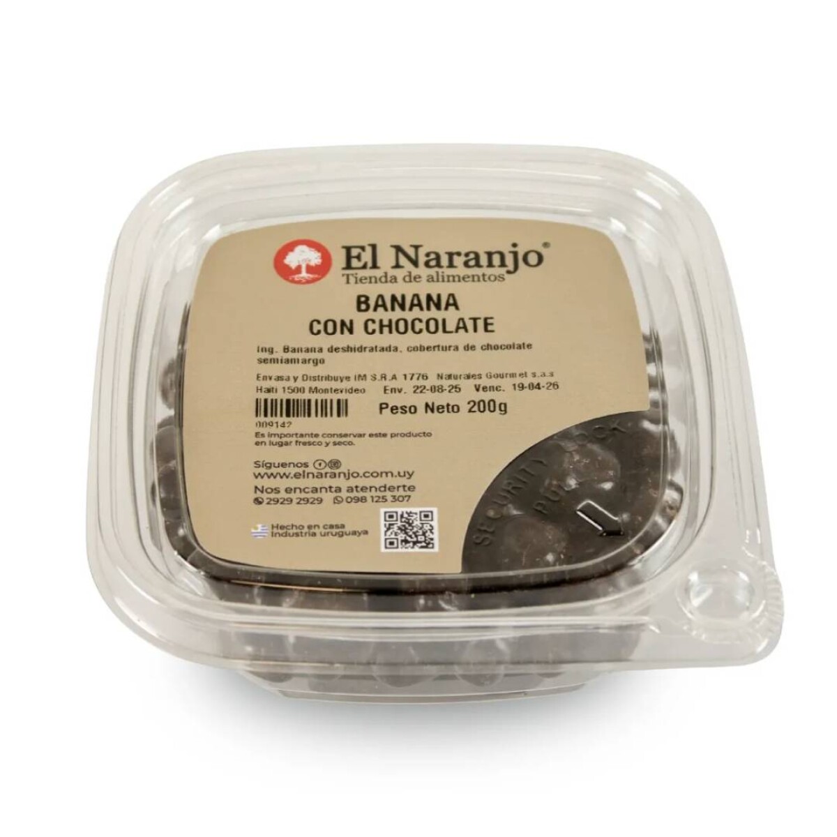 Banana con Chocolate El Naranjo - 200 Grs 