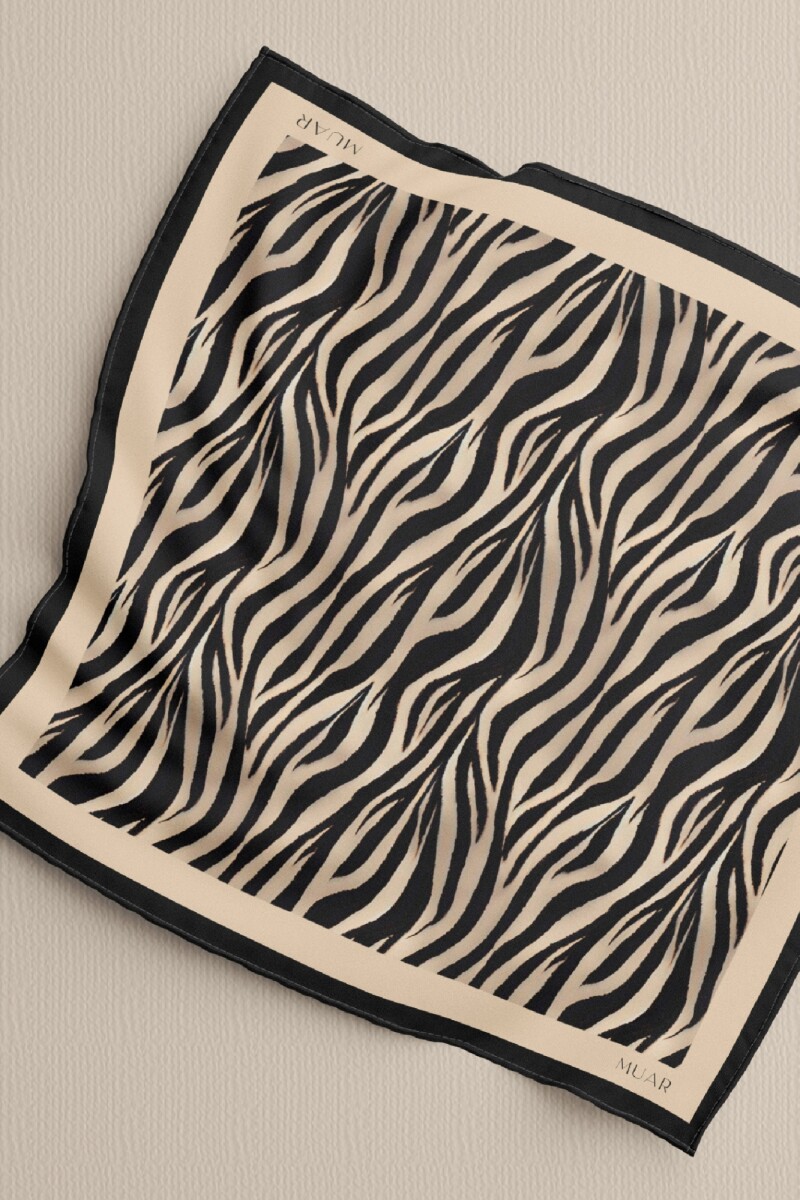 PAÑUELO AUTUMN ZEBRA NOIR PAÑUELO AUTUMN ZEBRA NOIR