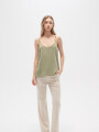 Musculosa Zelofa Verde Azulado