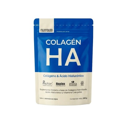 Colágeno con Ácido Hialurónico Sabor Arándanos Rojos 200 g Nutralab Colageno Acido Hial 200g Promo