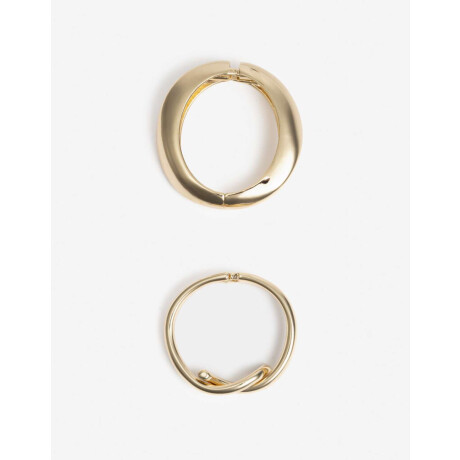 Set De Brazaletes Dorado