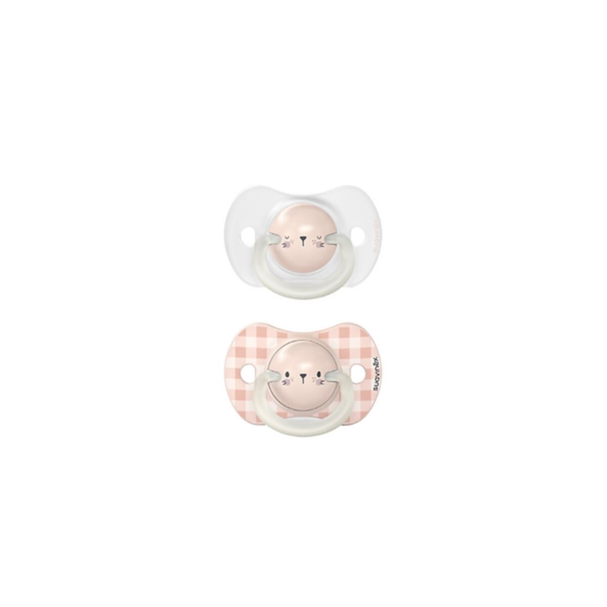 Set X2 Chupetes Sx Pro Fisiológicos 0-6 Meses Brilla En La Oscuridad Suavinex - Rosa 