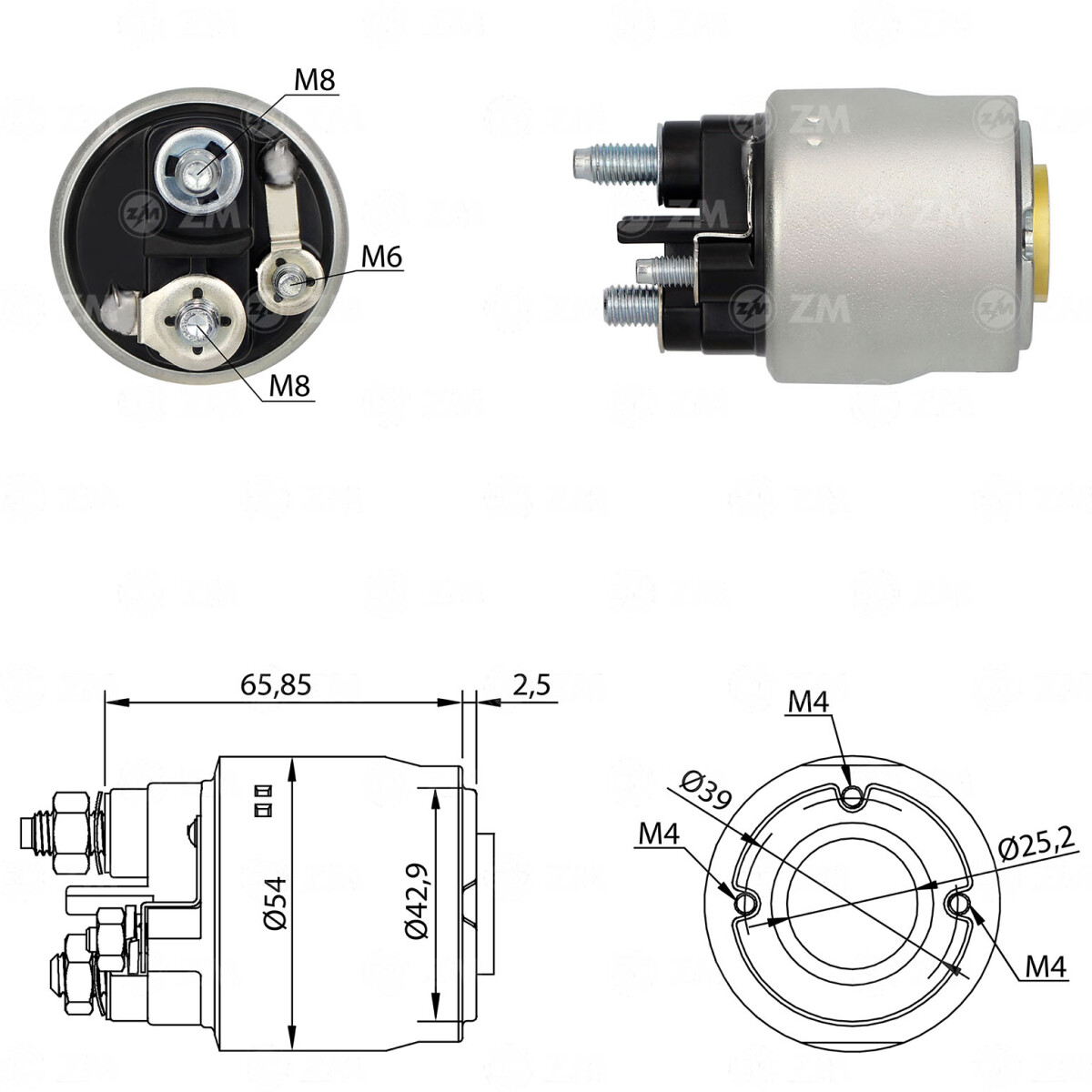 AUTOMATICO DE ARRANQUE CITROEN - PEUGEOT JUMPER BOXER 2.2 HDI 06/ FORD TRANSIT 2.2 TD VALEO ZM 