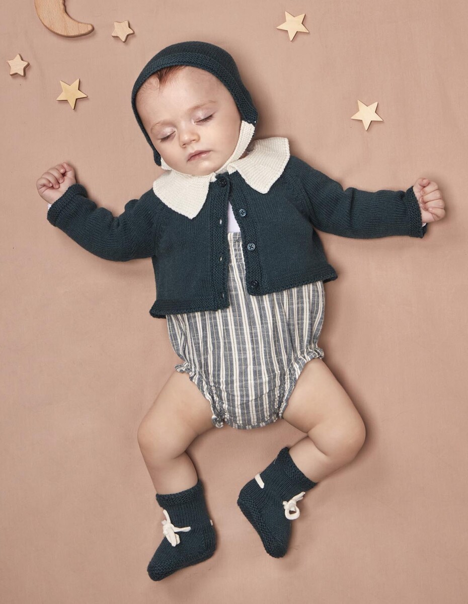 Chaqueta Cu - Verde Petroleo Melange 