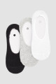 Pack x 3 medias invisible algodón en colores lisos Variante 39