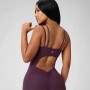 Enterizo Booty Scrunch PureLuxe V-Back Mujer Oxblood