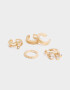Bijou Cuff Metal diferenciado Cuff De Metal - Dorado