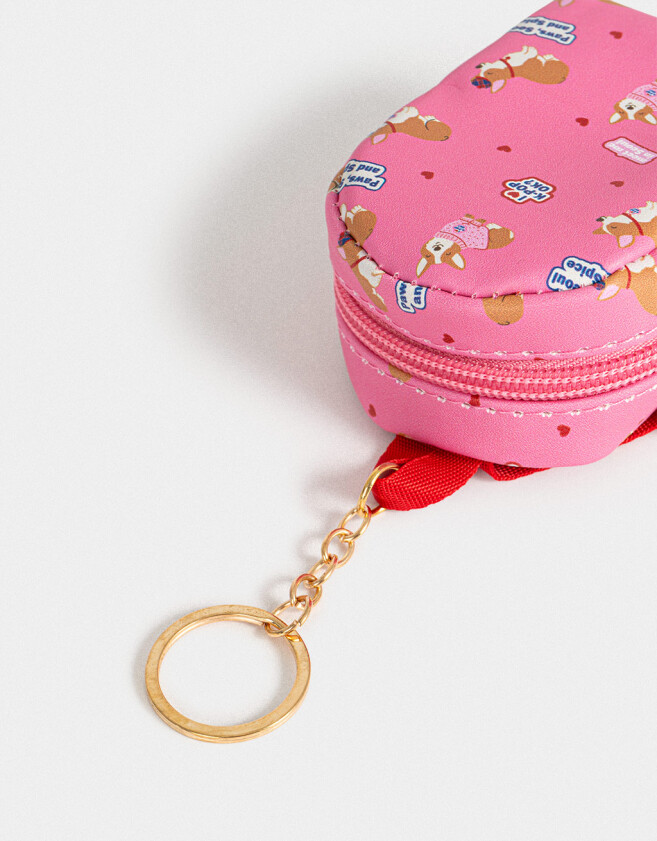 Llavero Mochila Llavero Y Charm Mochilita "k Pop" - Fucsia Medio