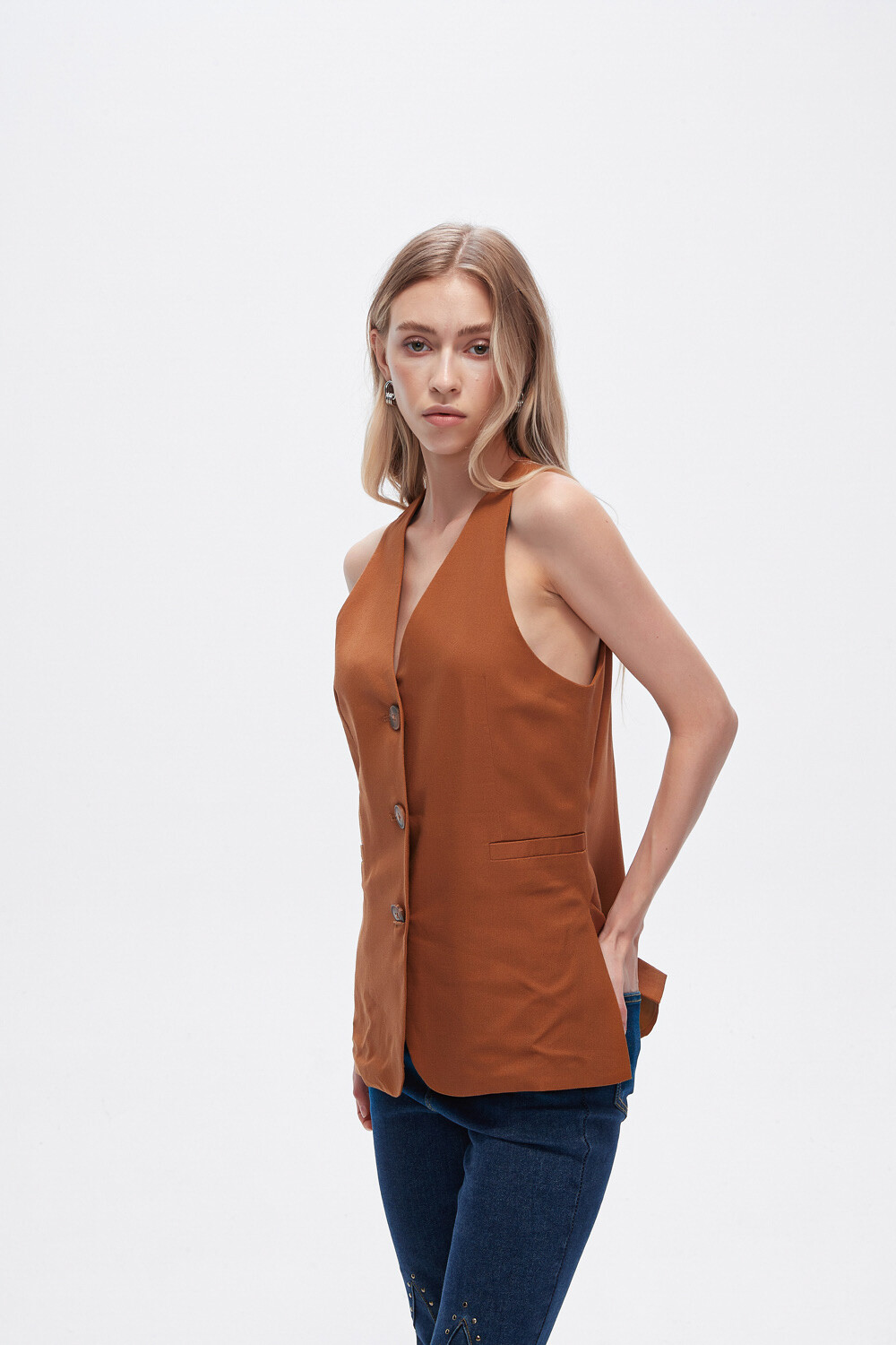 Chaleco Zyla Camel