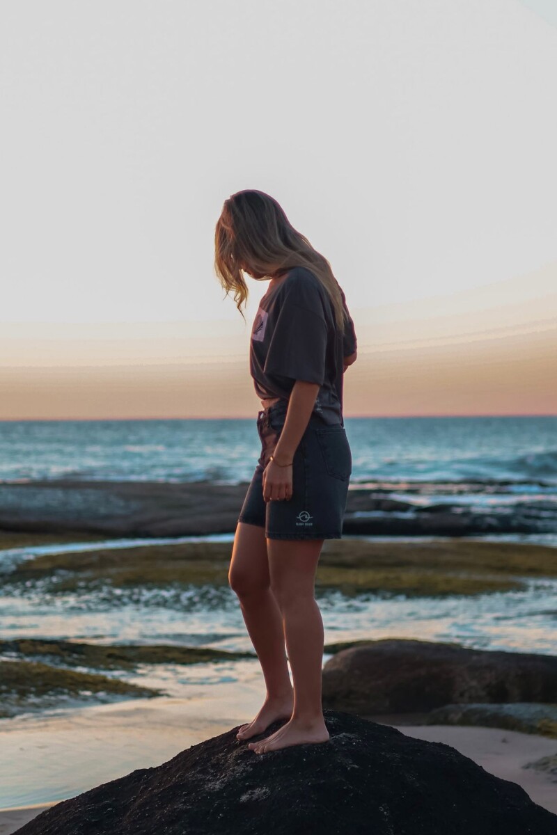 Short Denim Boarder / Negro U