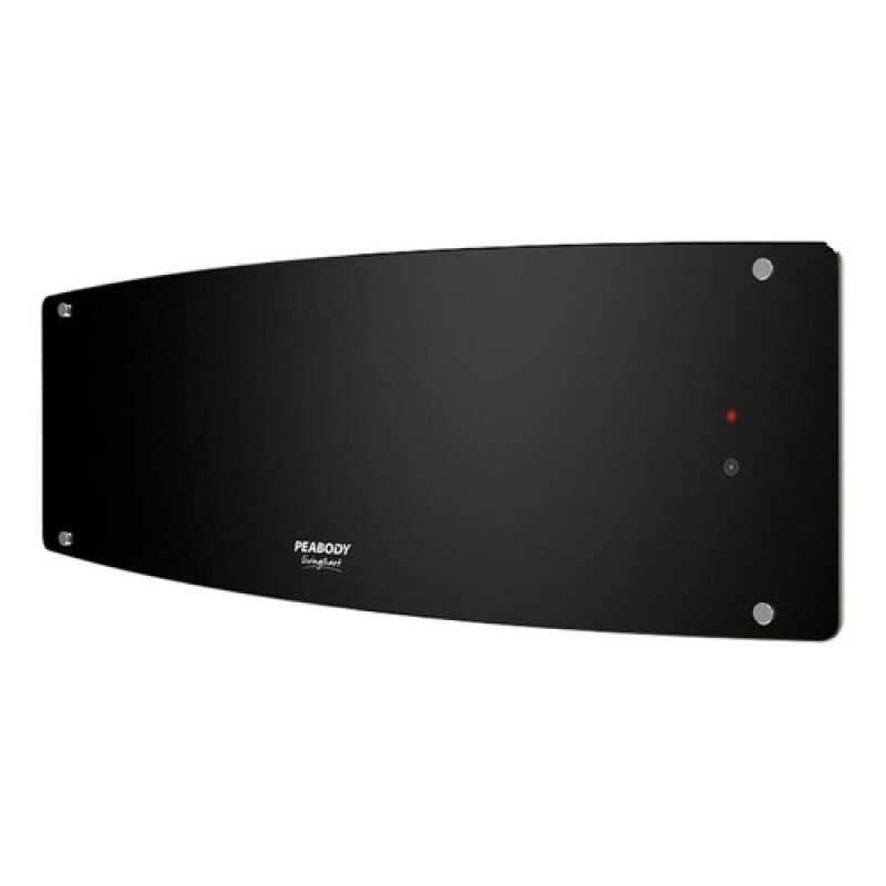 Caloventor de pared Peabody con vidrio templado y control remoto 2000W Negro