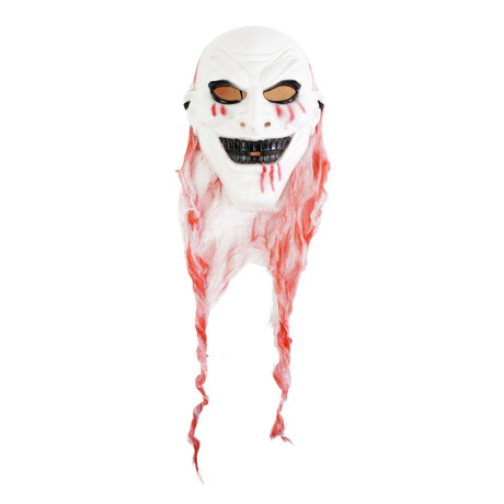 Mascara de Halloween payaso diabolico con tela y sangre Mascara de Halloween payaso diabolico con tela y sangre