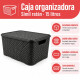 Set x2 Caja ratán 15 lts NEGRO