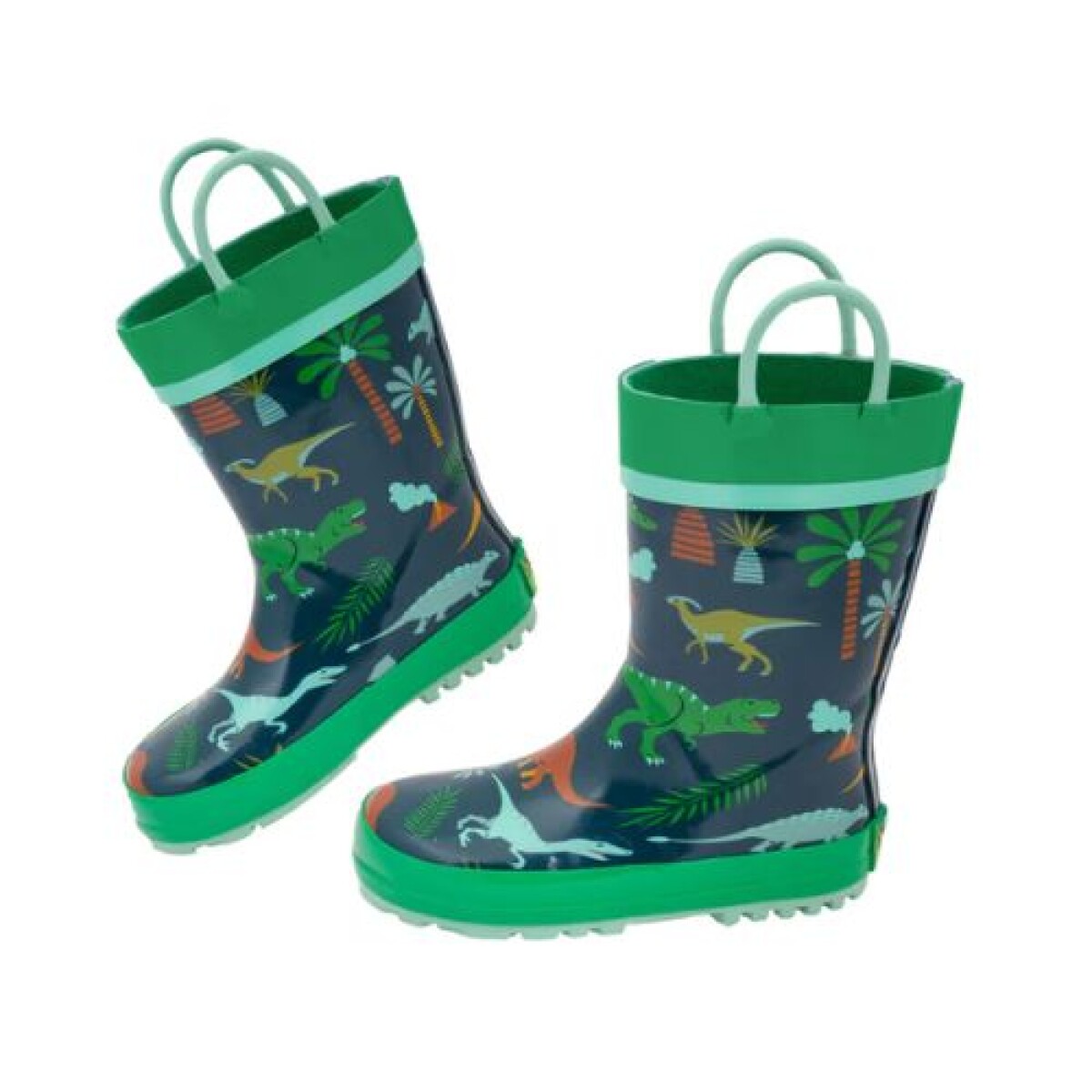 Botas De Lluvia - Dino Verde 