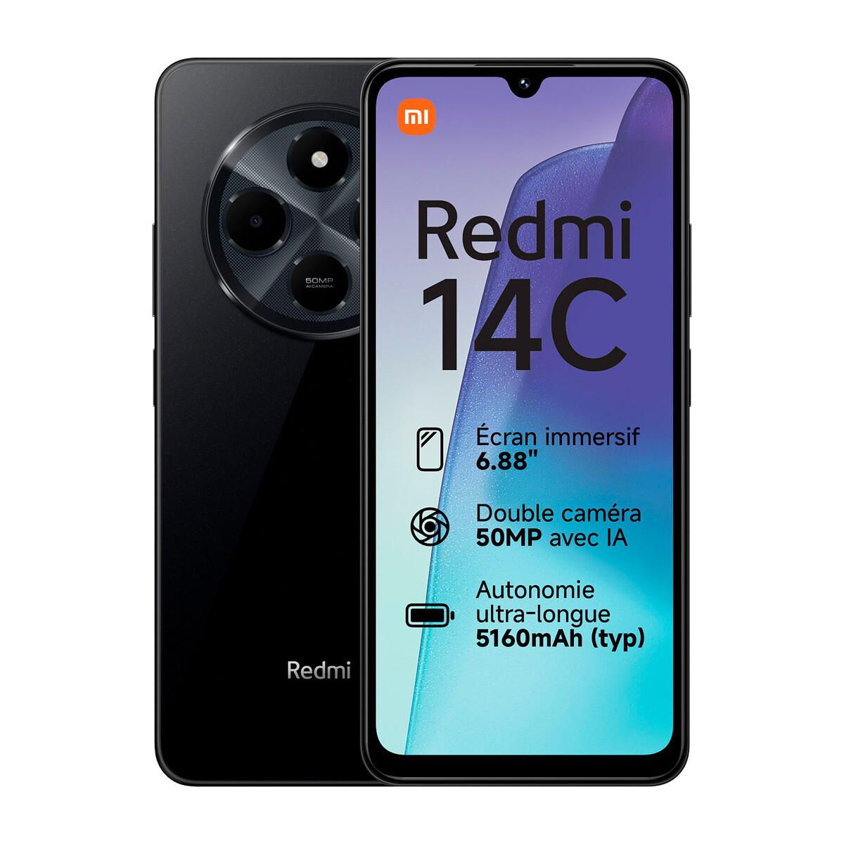 Celular Xiaomi Redmi 14C 128GB 4GB Midnight Black Dual Sim 
