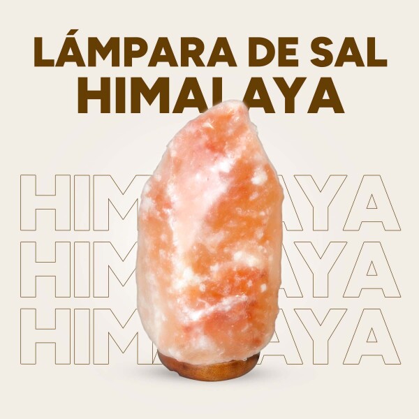 Lámpara Sal De Himalaya 2-3kg Con Interruptor + Base Madera® Lámpara Sal De Himalaya 2-3kg Con Interruptor + Base Madera®