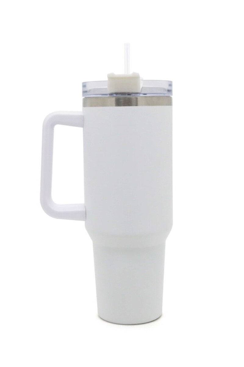 Vaso térmico doble capa acero 1200ML Blanco
