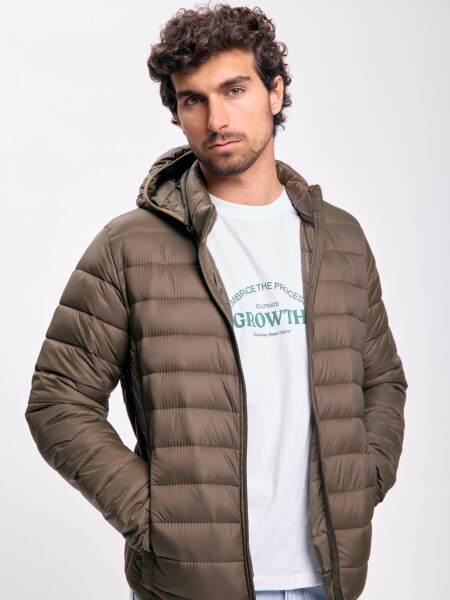 Campera capitoneada básica Verde