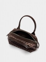 Bolso Bandolera Estampado De Nylon camel