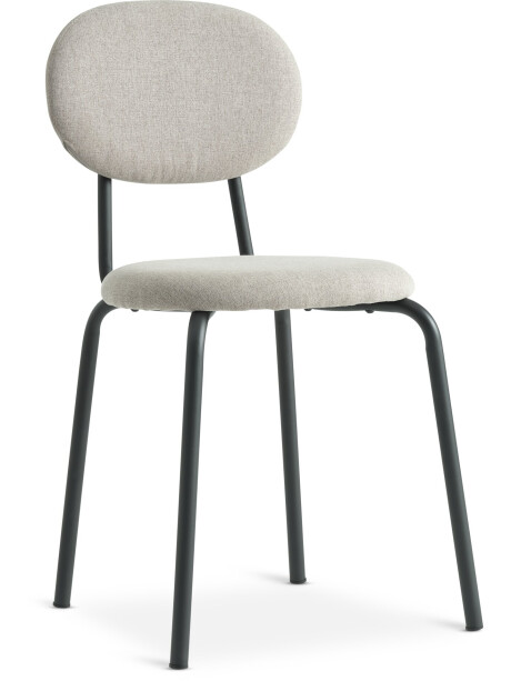 Silla de comedor MALT tela arena/negro Silla de comedor MALT tela arena/negro