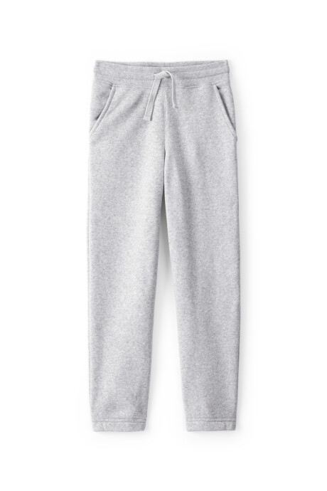 Pantalón deportivo de algodón, gris Sin color