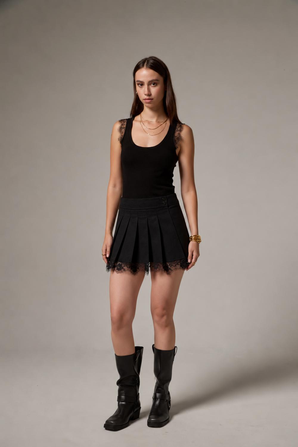 Falda Caflo Negro