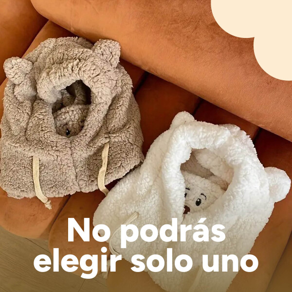 Gorro Pasa Montañas Corderito Orejas Frio Invierno Termico Variante Color Blanco