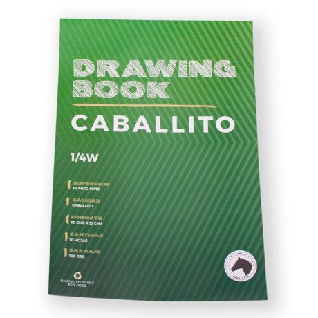 Block de Hojas Caballito 1/4 100 grs Block de Hojas Caballito 1/4 100 grs