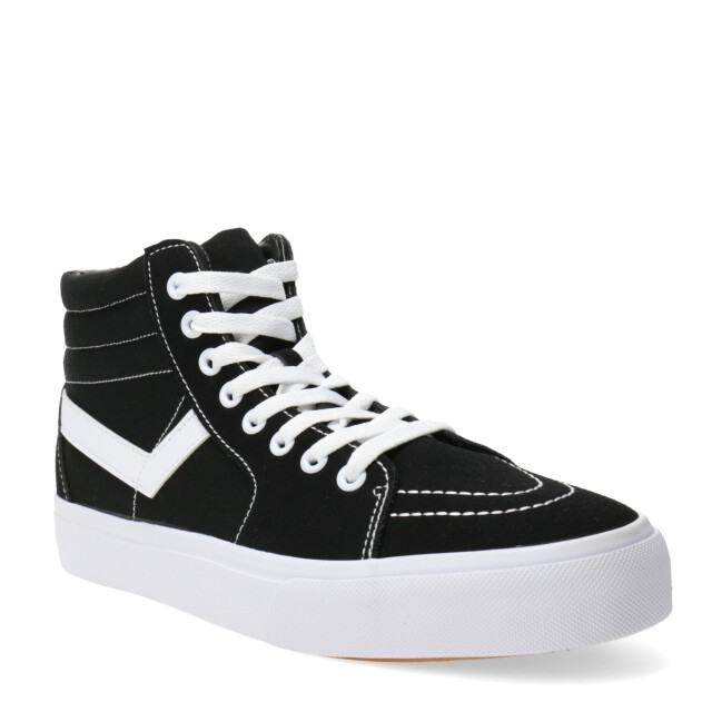 Championes de Hombre PONY Old School Canvas HI Men Negro